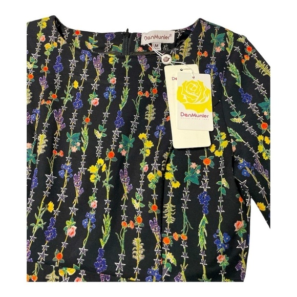 Dan Munier floral Dress size M - Picture 5 of 12